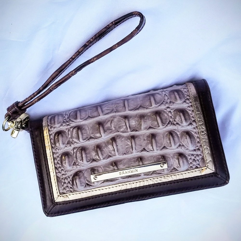 Brahmin wallet in Quill Greco